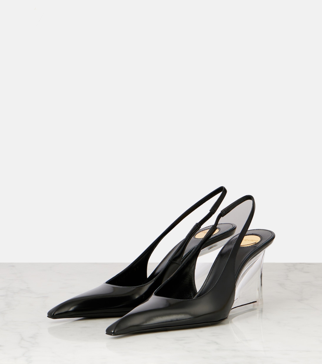 Escarpins compensés Miller 80 en cuir | Saint Laurent