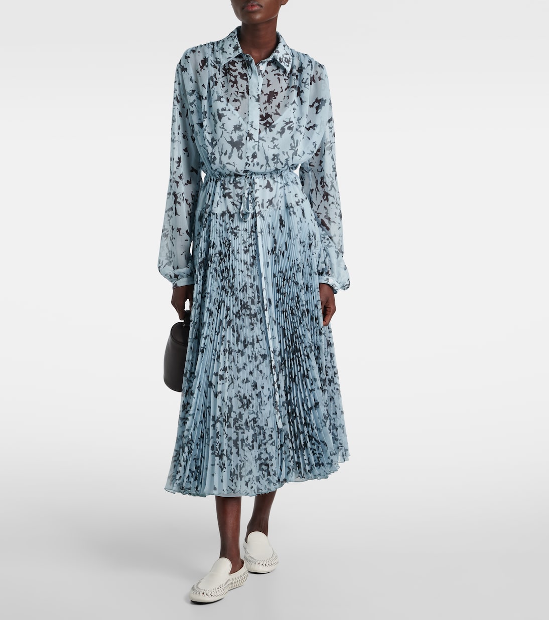Jones printed chiffon shirt dress | Proenza Schouler