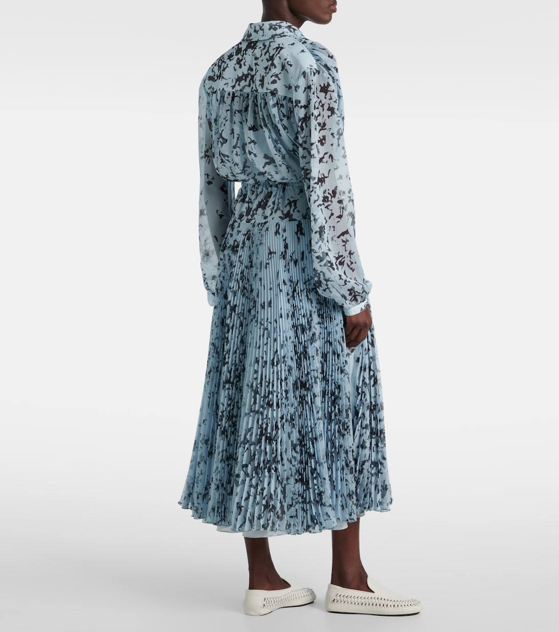 Jones printed chiffon shirt dress | Proenza Schouler