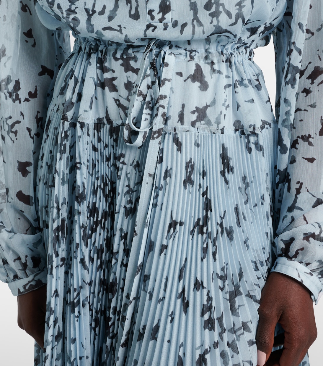 Jones printed chiffon shirt dress | Proenza Schouler
