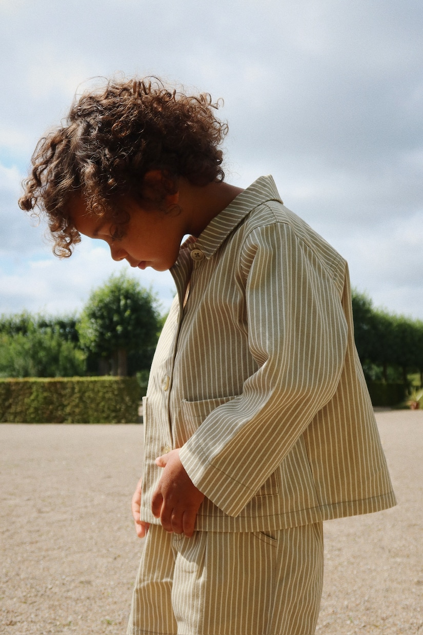 Frankie striped cotton overshirt | Konges Sløjd