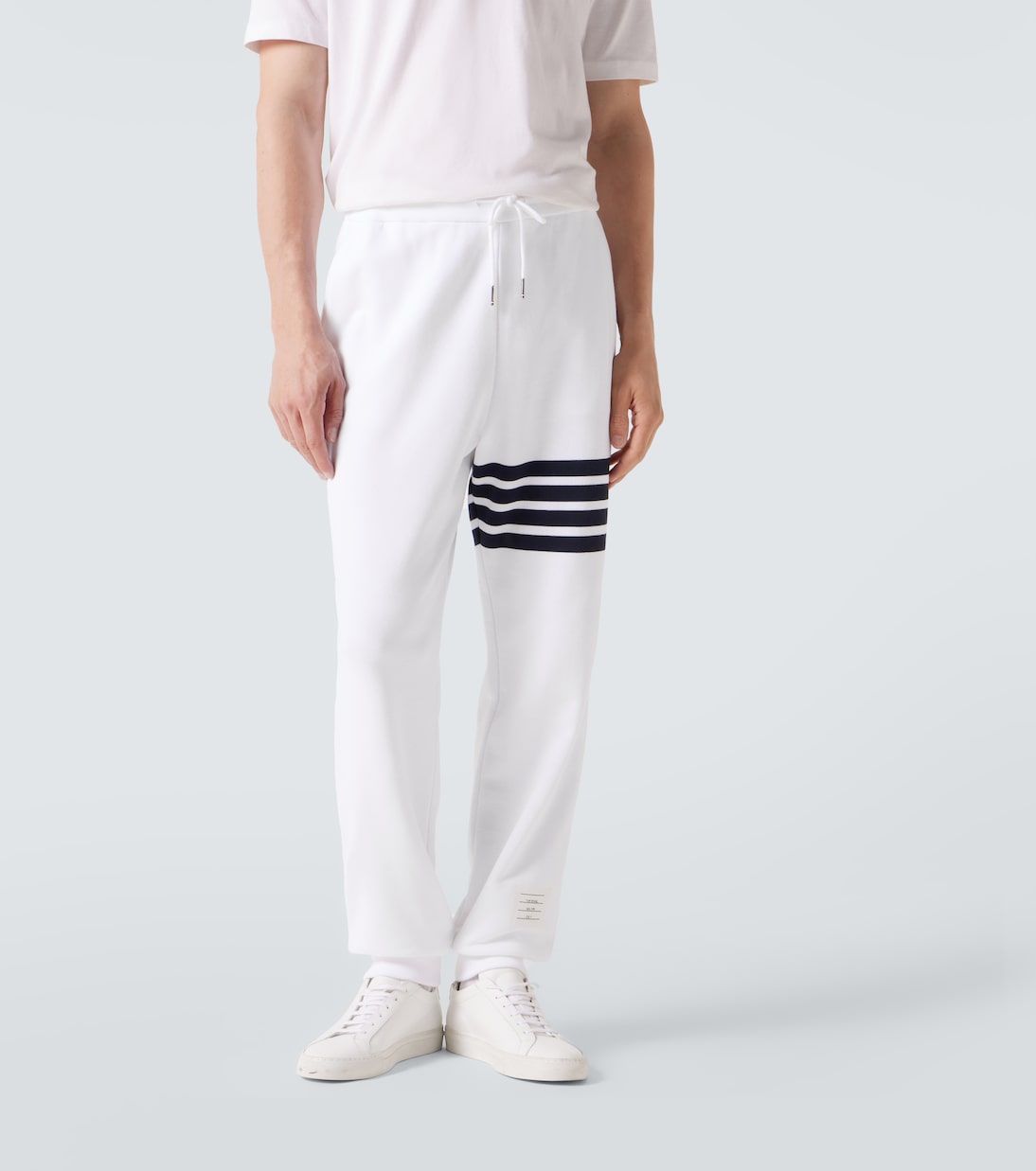 Pantaloni sportivi 4-Bar in jersey di cotone | Thom Browne