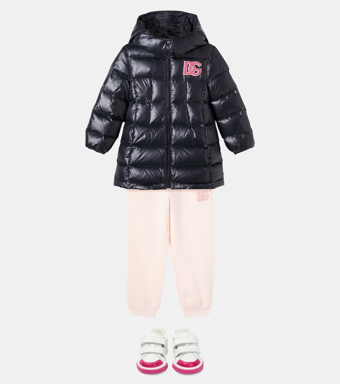 DG quilted down coat | Dolce&Gabbana Kids