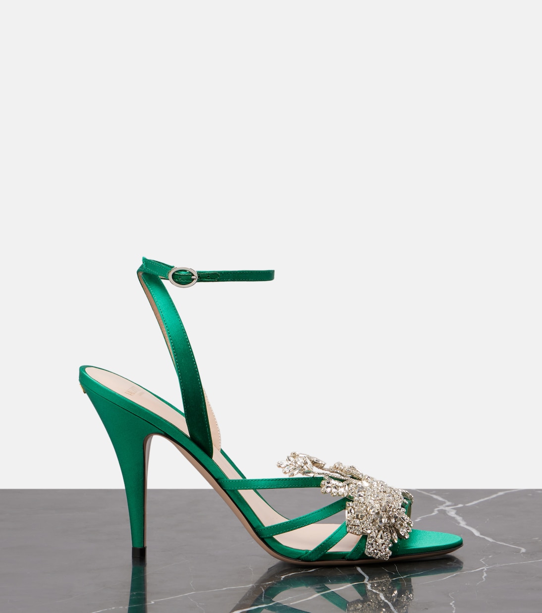 Ladycrush 100 crystal-embellished sandals | Valentino Garavani