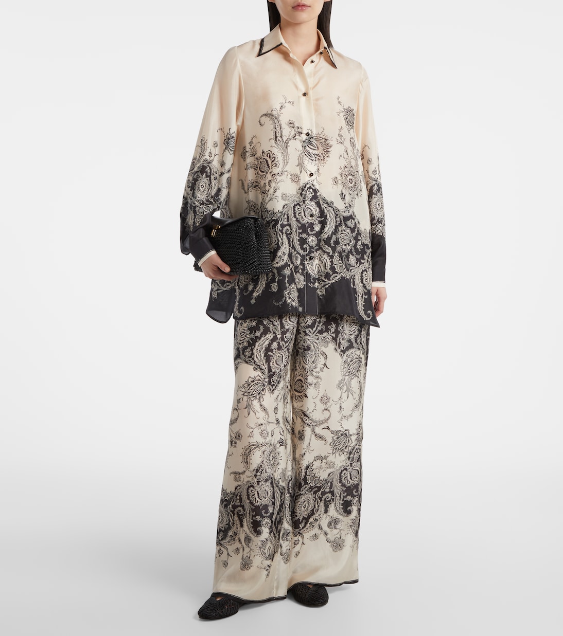 Pantalon ample Rhiannon en soie | Zimmermann
