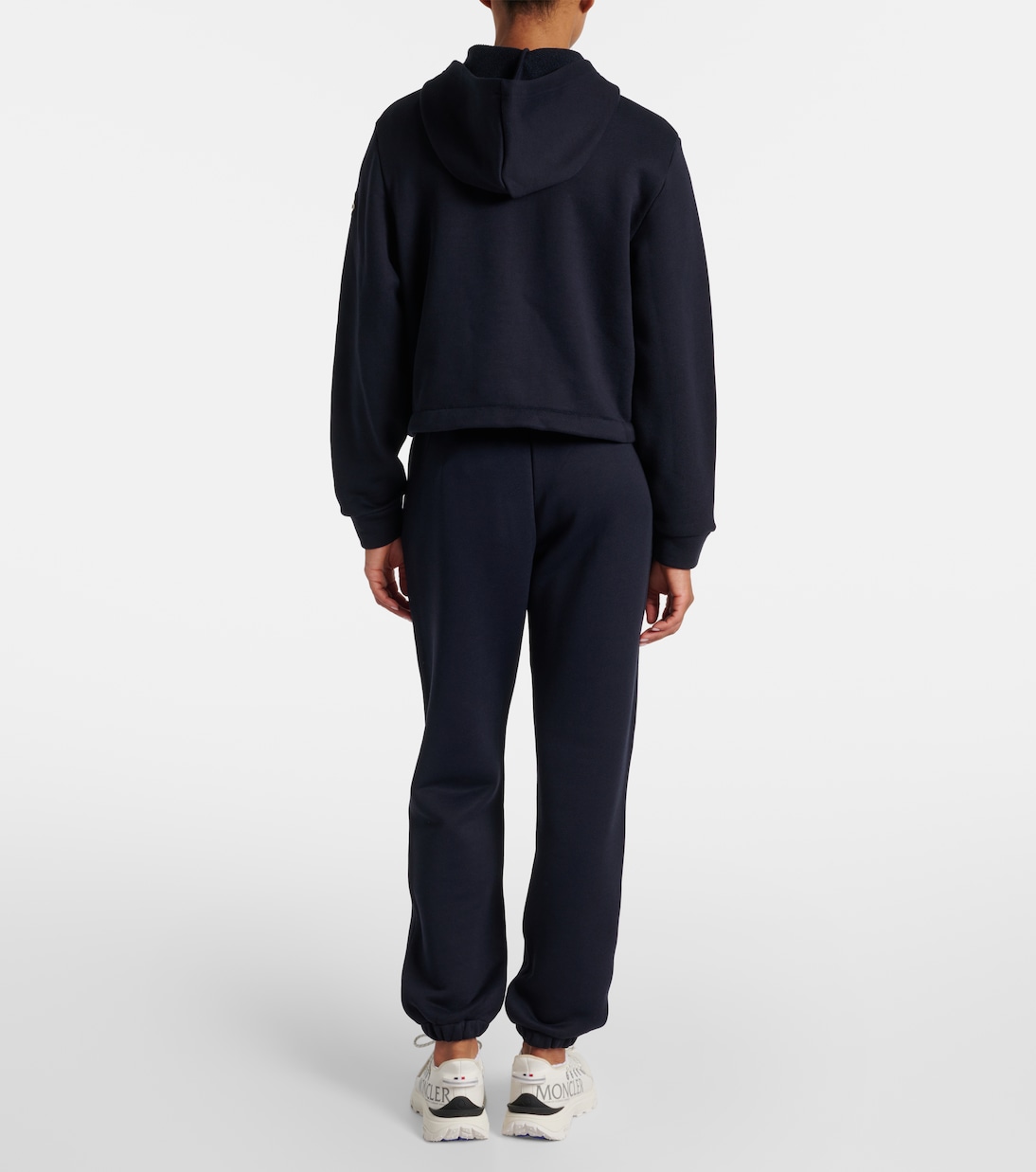 Cotton-blend jersey zip-up hoodie | Moncler
