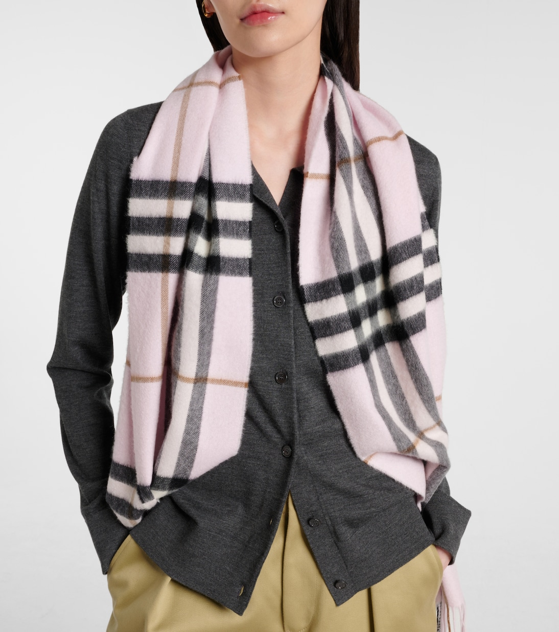 Sciarpa Burberry Check in cashmere | Burberry
