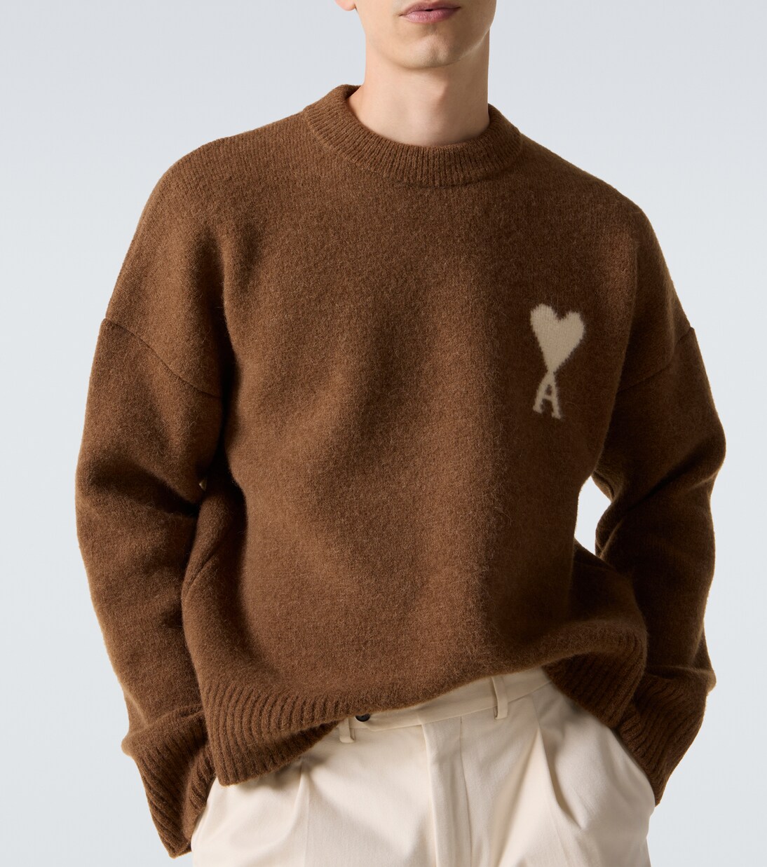 Pull en alpaga et laine  | Ami Paris