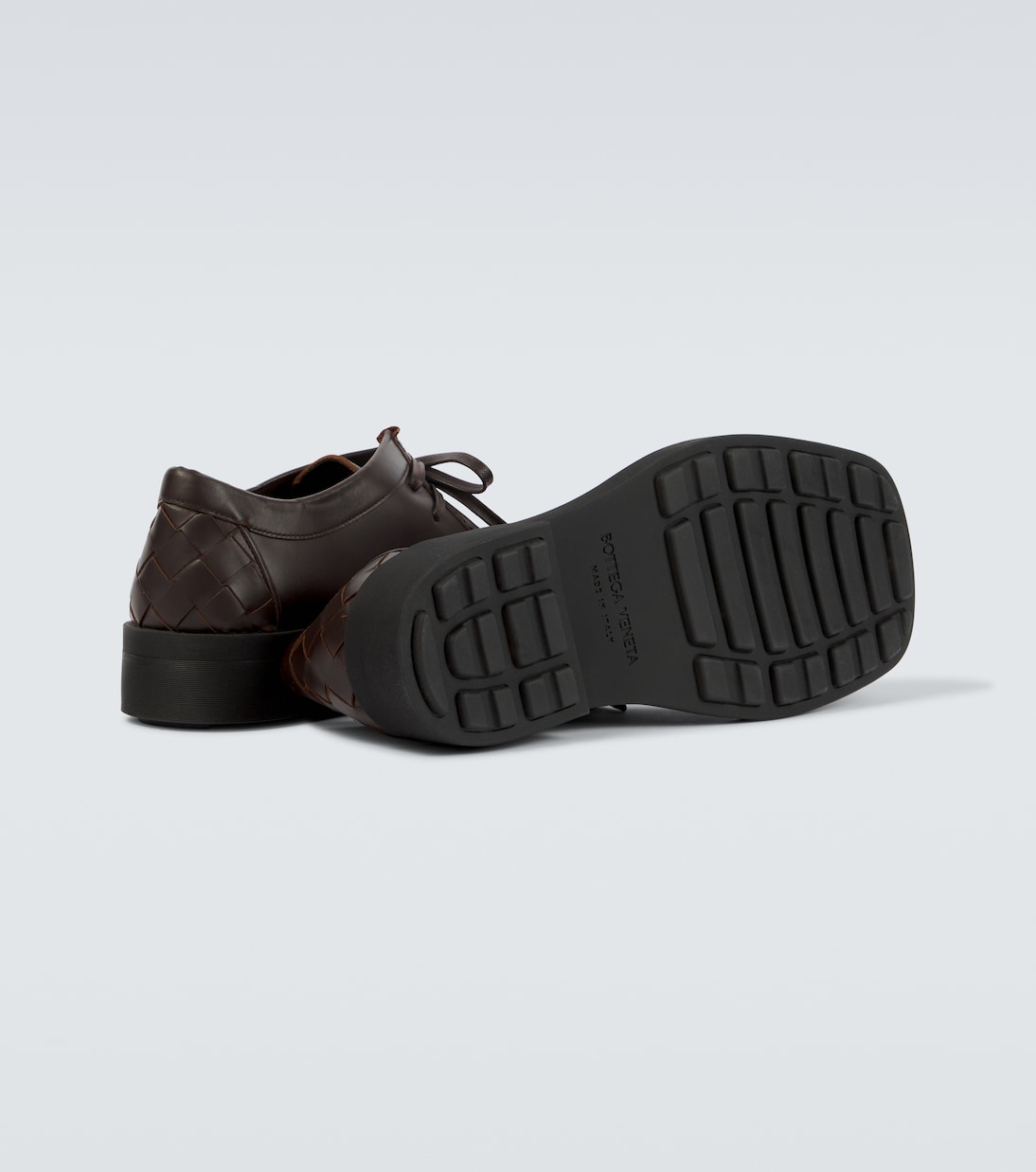 Ben Intrecciato leather lace-up shoes | Bottega Veneta