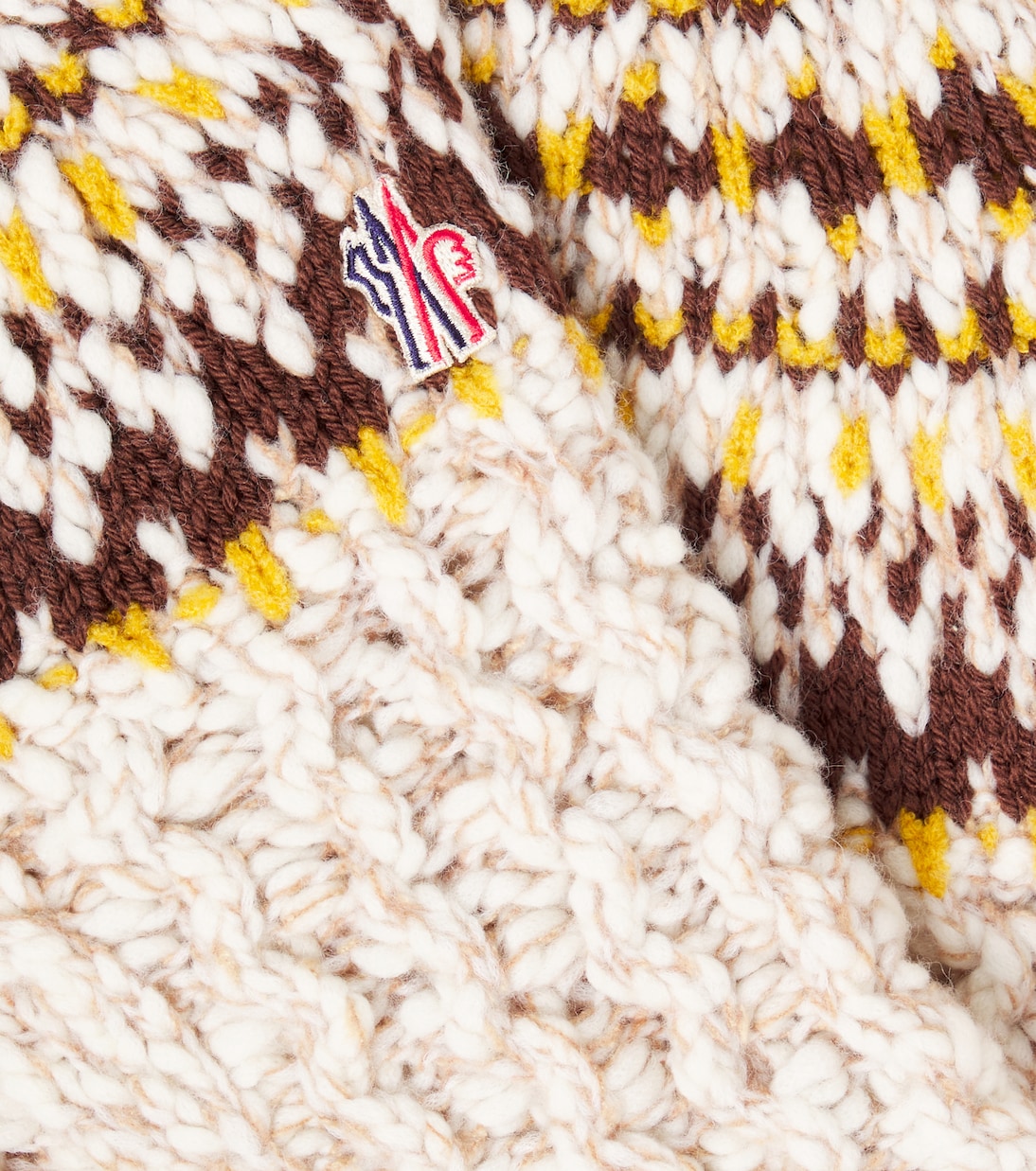 Jacquard wool and silk-blend sweater | Moncler Grenoble Enfant