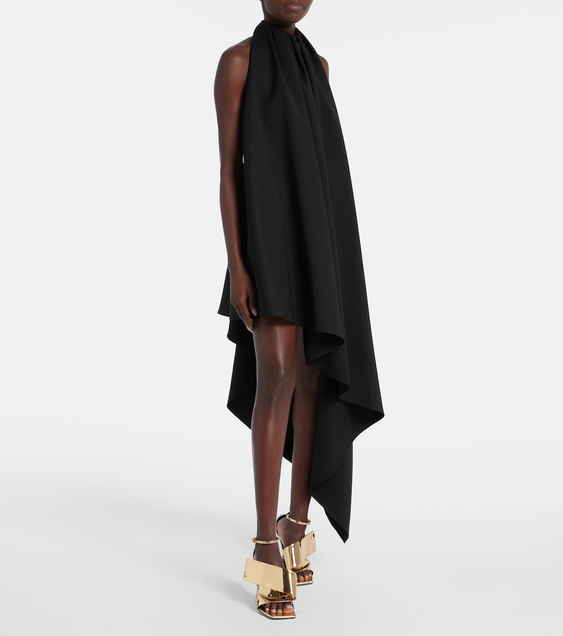 Asymmetric draped wool cocktail dress | Givenchy