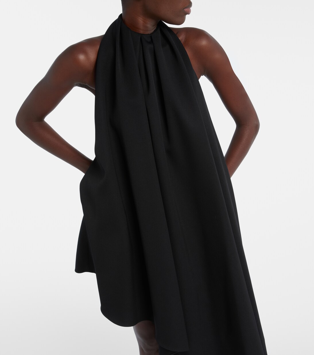Asymmetric draped wool cocktail dress | Givenchy