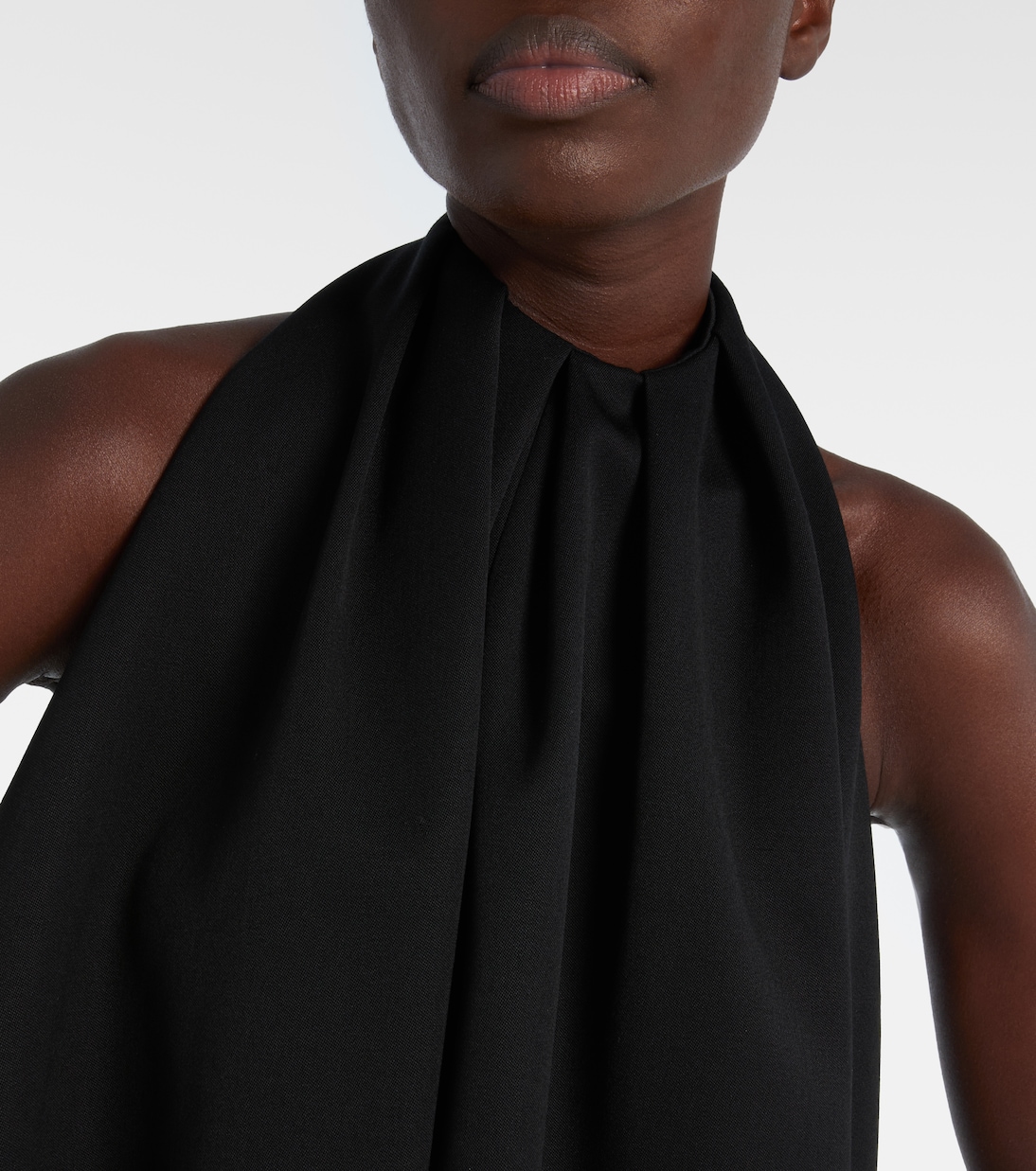 Asymmetric draped wool cocktail dress | Givenchy