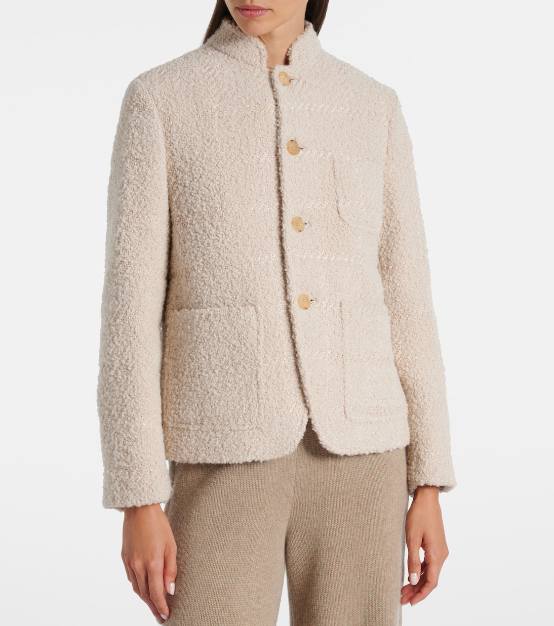 Spagna Mini SB bouclé wool-blend jacket | Loro Piana