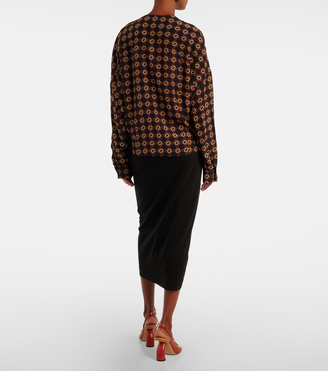 Bedruckte Bluse aus Seide | Dries Van Noten