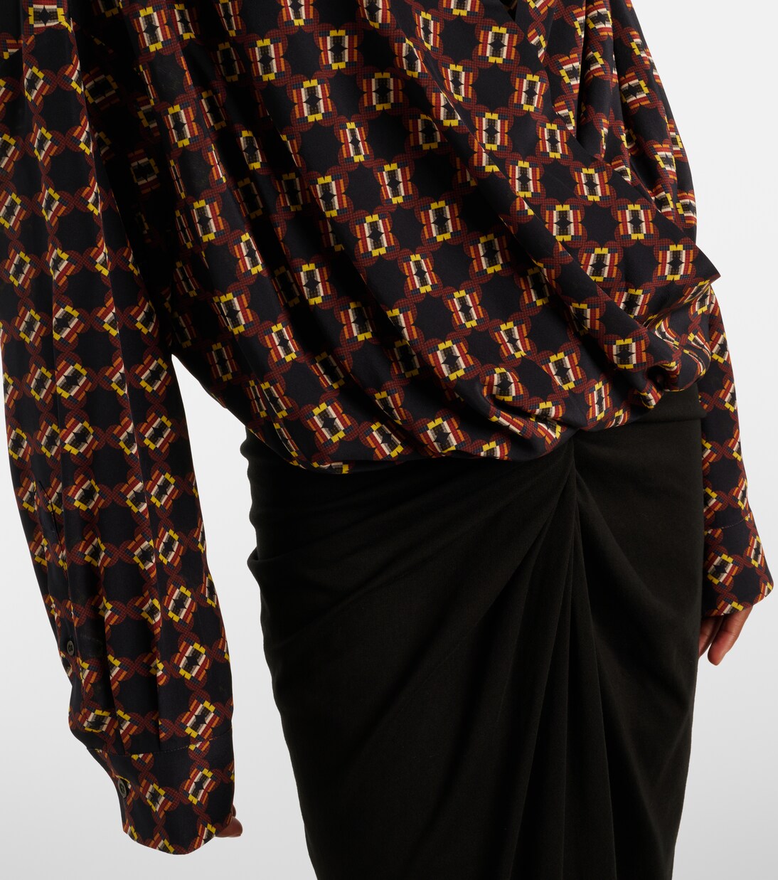 Bedruckte Bluse aus Seide | Dries Van Noten