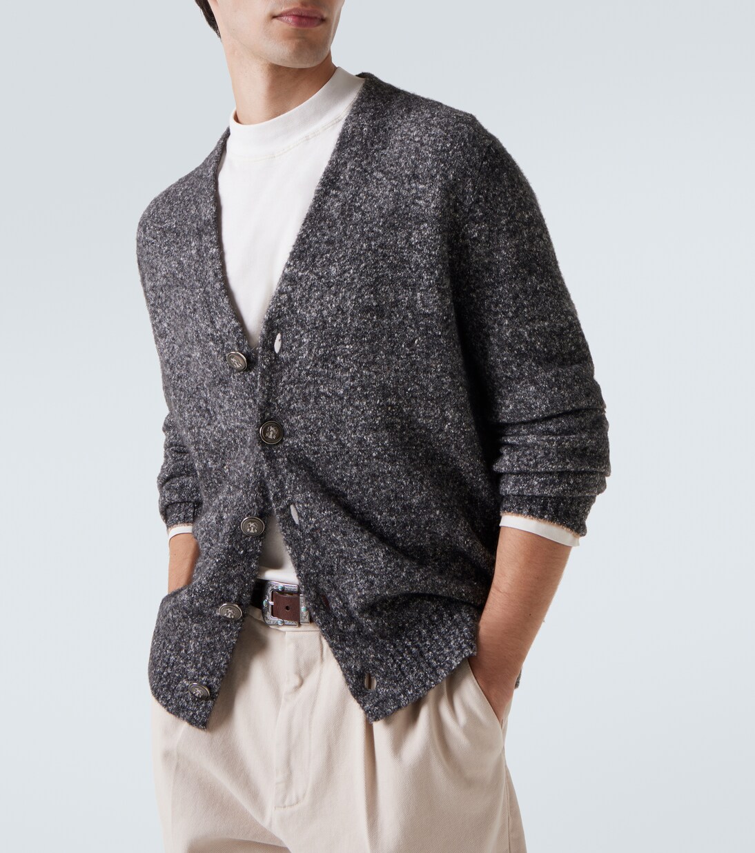 Wool-blend cardigan | Brunello Cucinelli