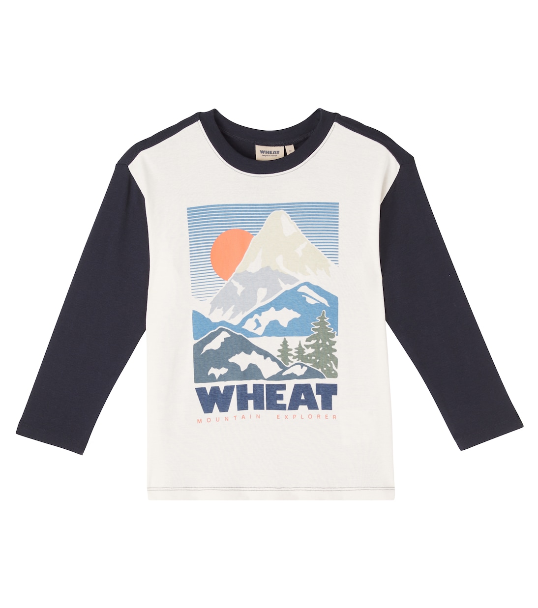 Bedrucktes Longsleeve Beck aus Baumwolle | Wheat
