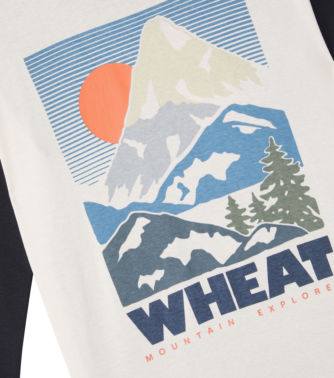 Bedrucktes Longsleeve Beck aus Baumwolle | Wheat