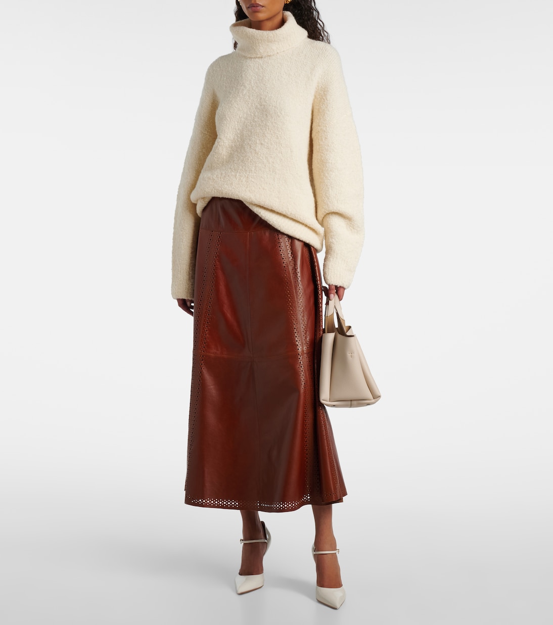 Aninda leather midi skirt | Ulla Johnson