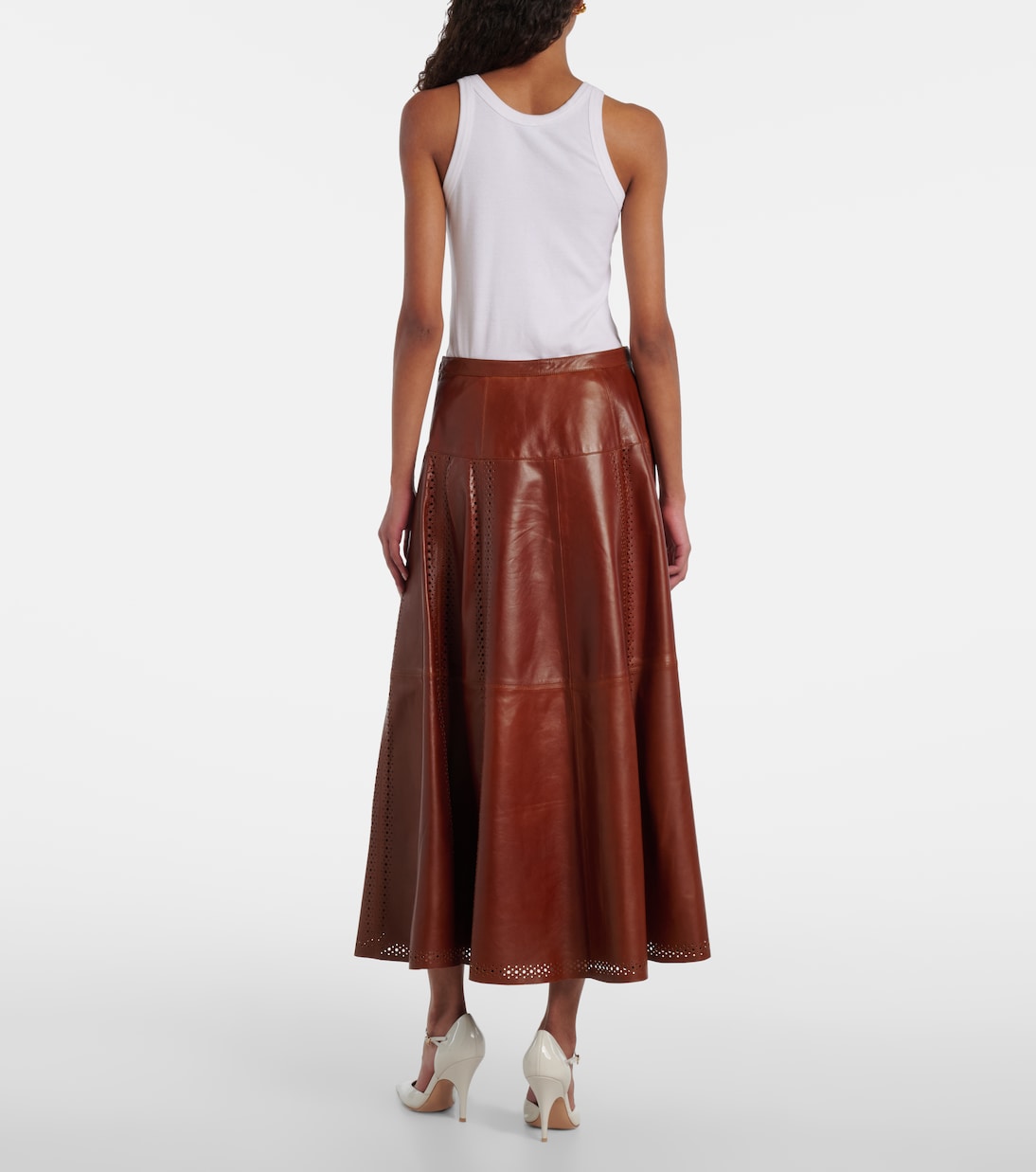 Aninda leather midi skirt | Ulla Johnson