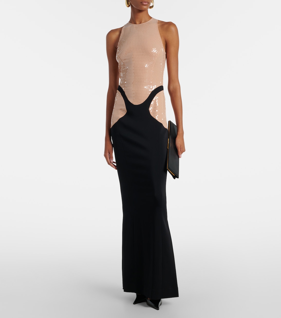 Sequined crêpe gown | Mugler