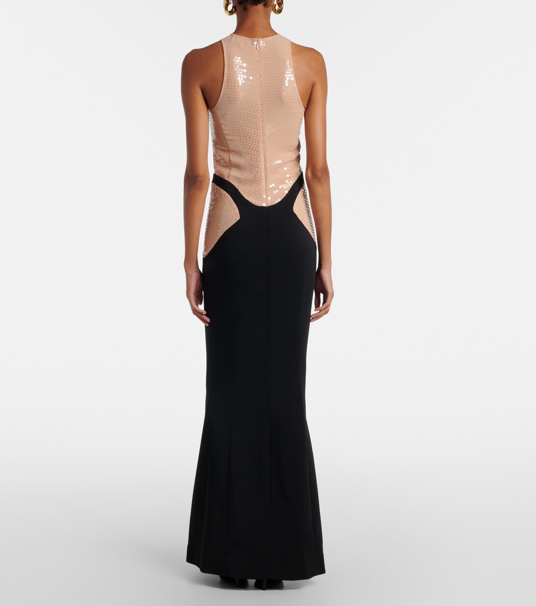 Sequined crêpe gown | Mugler