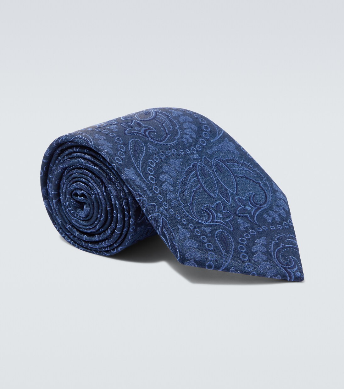 Paisley silk jacquard tie | Charvet