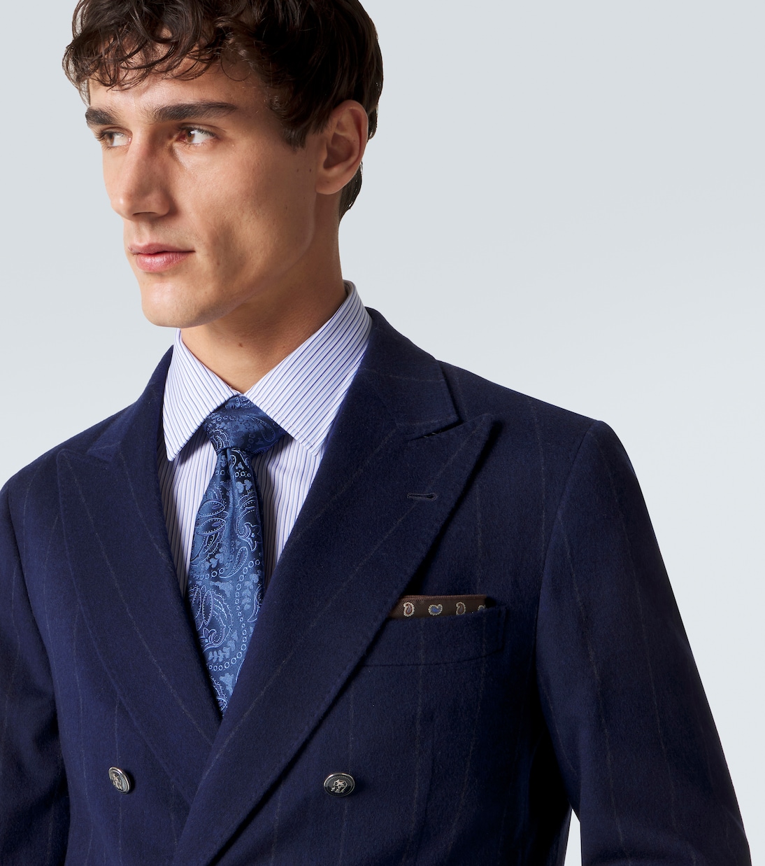 Paisley silk jacquard tie | Charvet