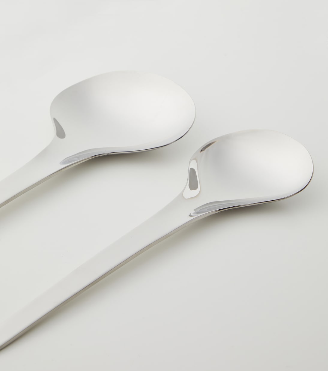 Bloom set of 2 stainless steel spoons by Helle Damkjær | Georg Jensen