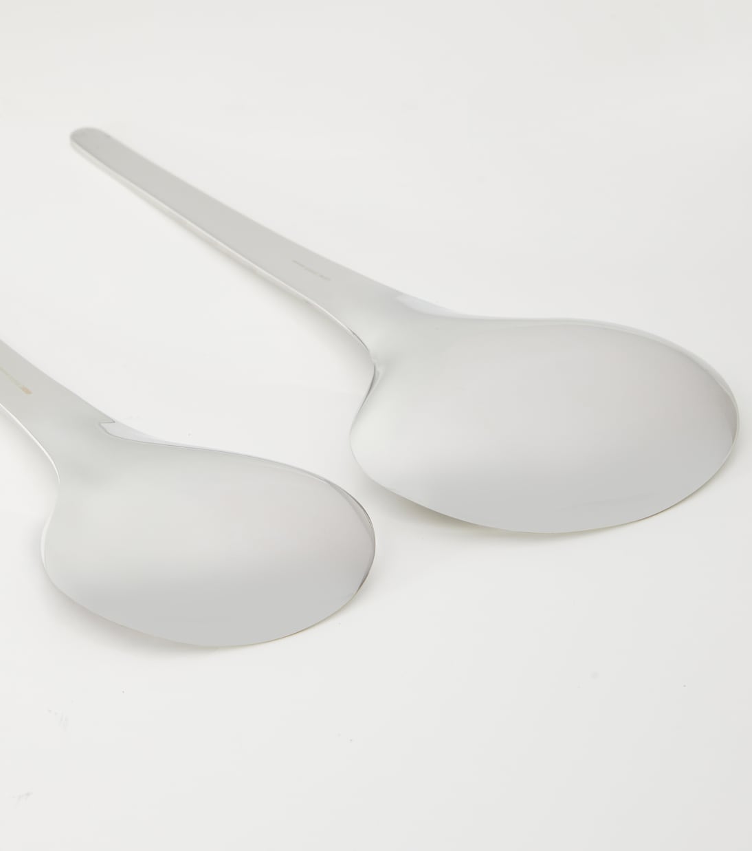 Bloom set of 2 stainless steel spoons by Helle Damkjær | Georg Jensen