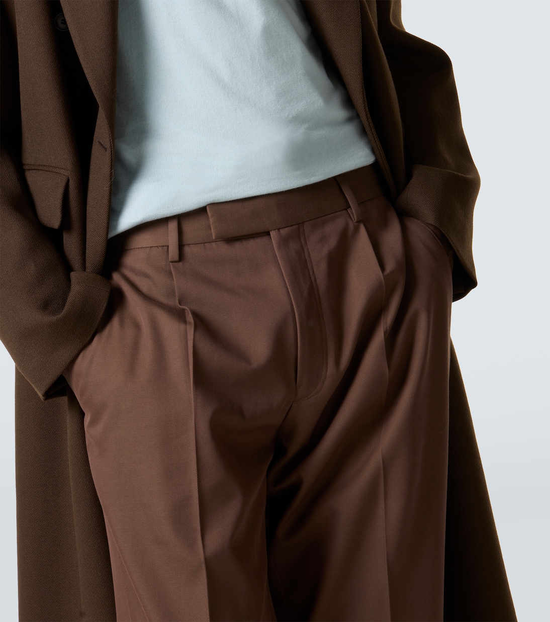 Cotton and wool straight pants | Zegna