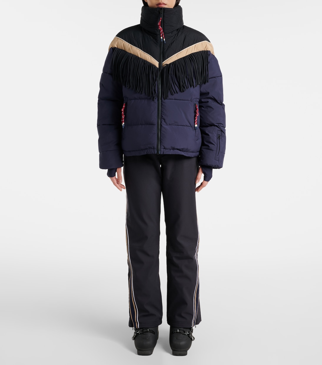 Fox fringed ski jacket | The Upside