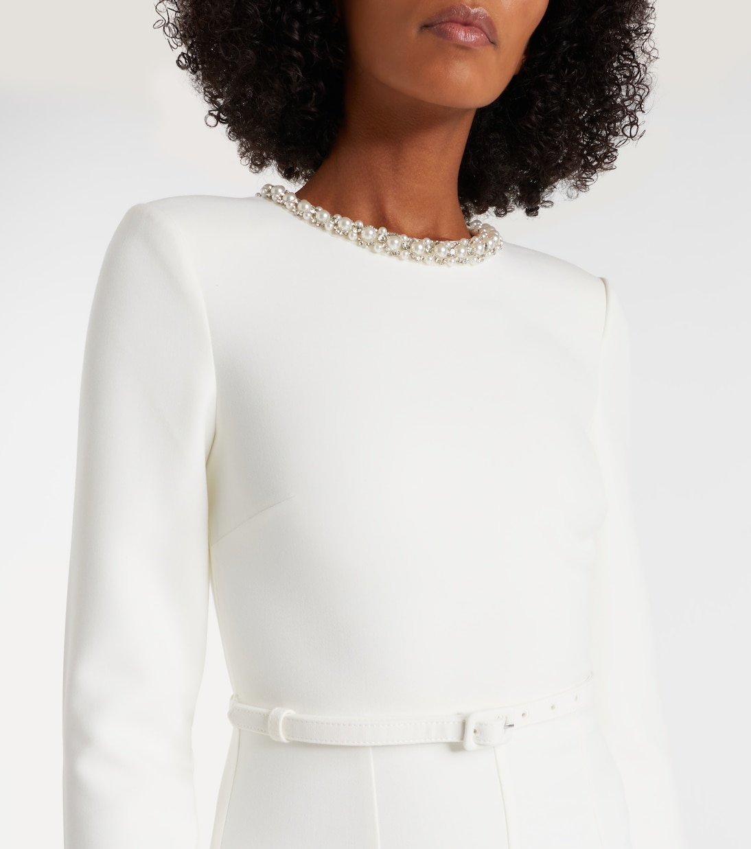 Crystal-embellished crêpe cocktail dress | Roland Mouret
