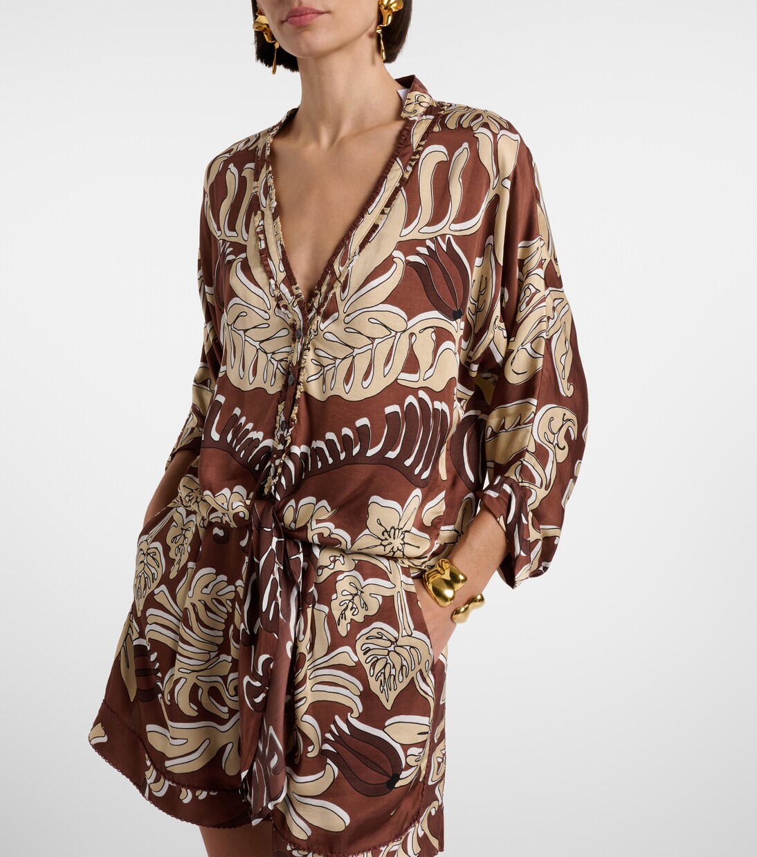 Bedrucktes Top Azia | Poupette St Barth