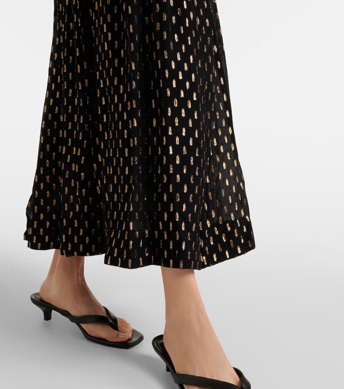 Daylight halterneck lamé midi dress | Zimmermann