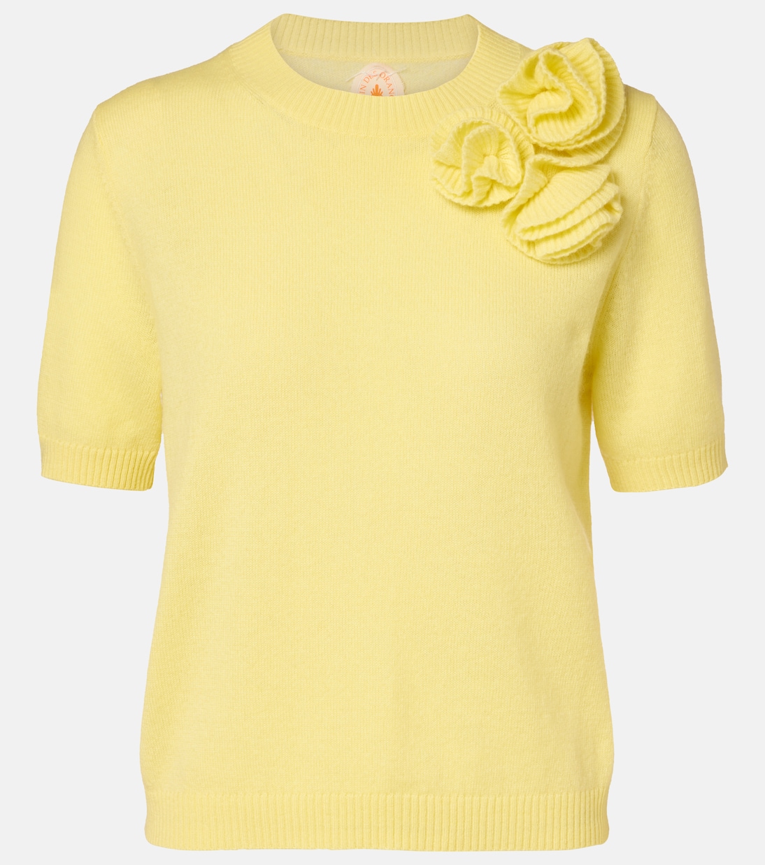 Floral-appliqué cashmere and wool sweater | Jardin des Orangers