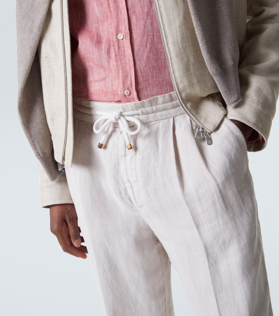 Linen tapered pants  | Brunello Cucinelli