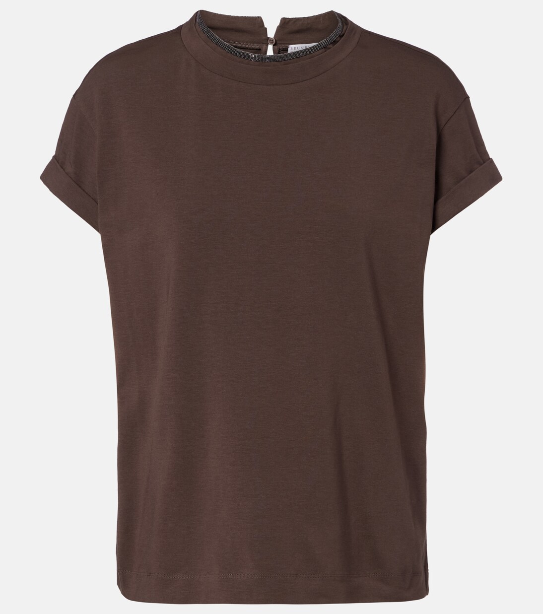 Monili cotton-blend T-shirt | Brunello Cucinelli