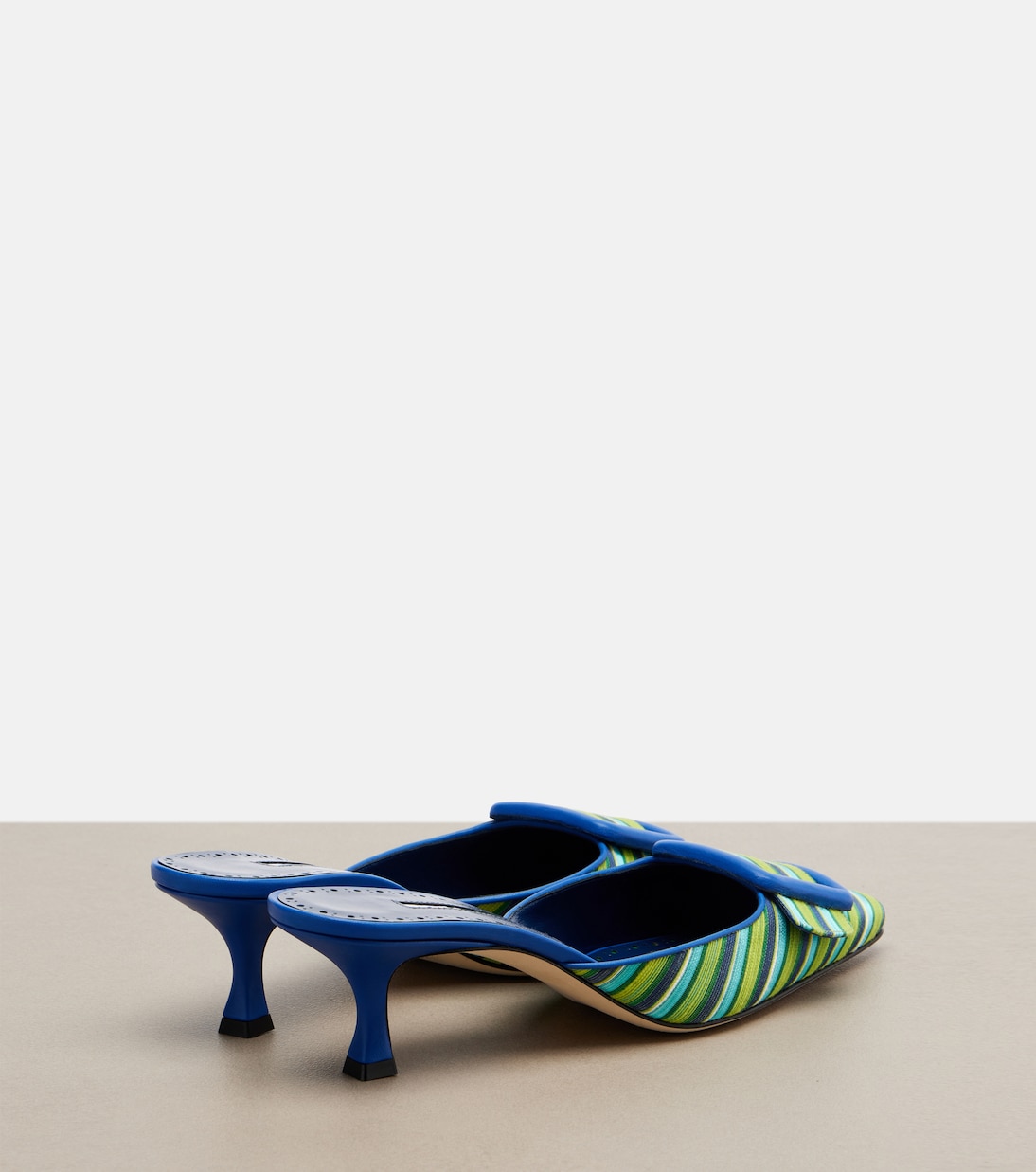 Maysalebi striped mules | Manolo Blahnik
