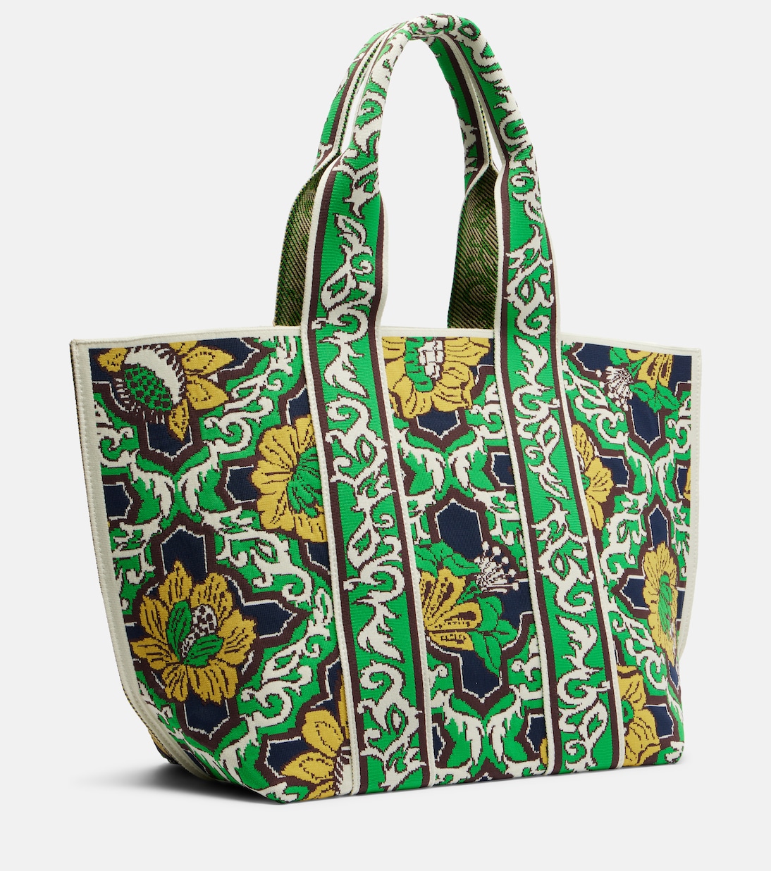 Liana Large jacquard tote bag | Alémais