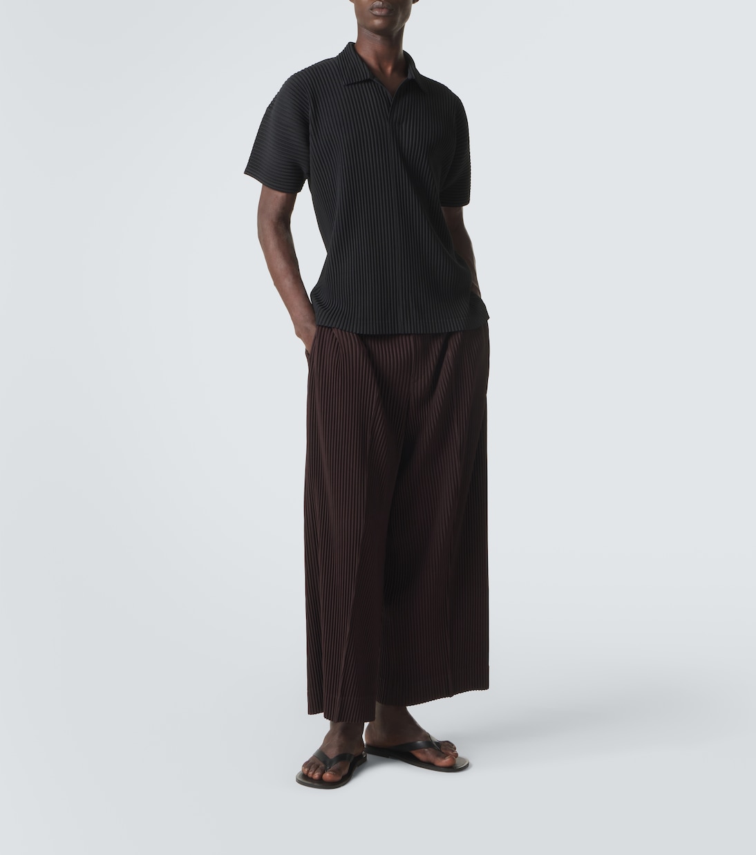 Basic 플리츠 폴로 셔츠 | Homme Plissé Issey Miyake