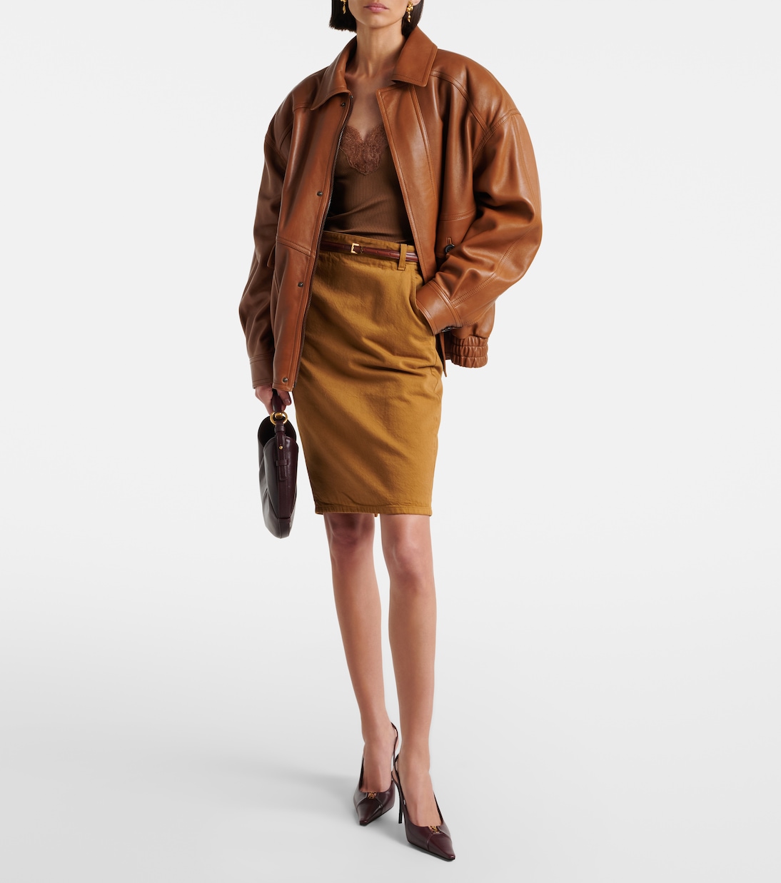 Mombasa Small leather shoulder bag | Saint Laurent