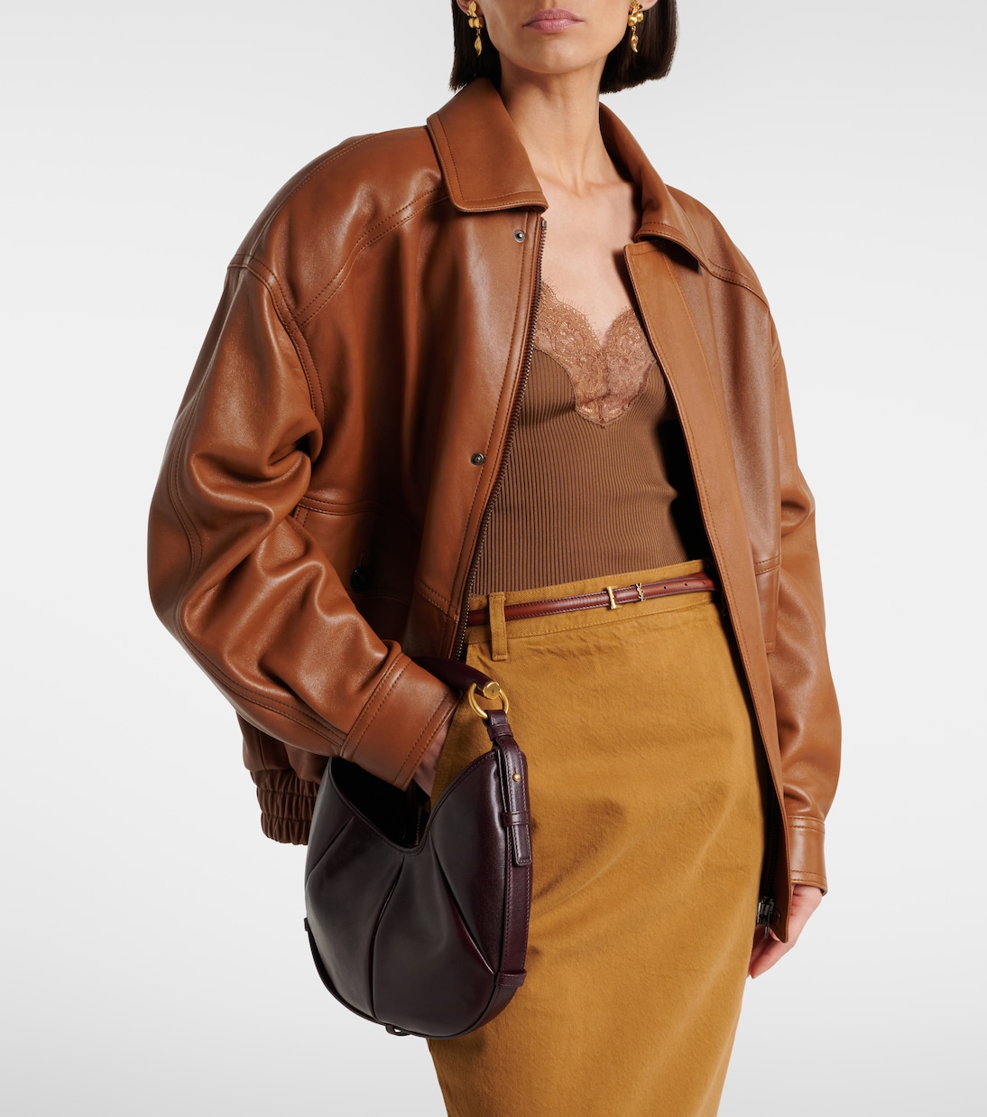 Mombasa Small leather shoulder bag | Saint Laurent