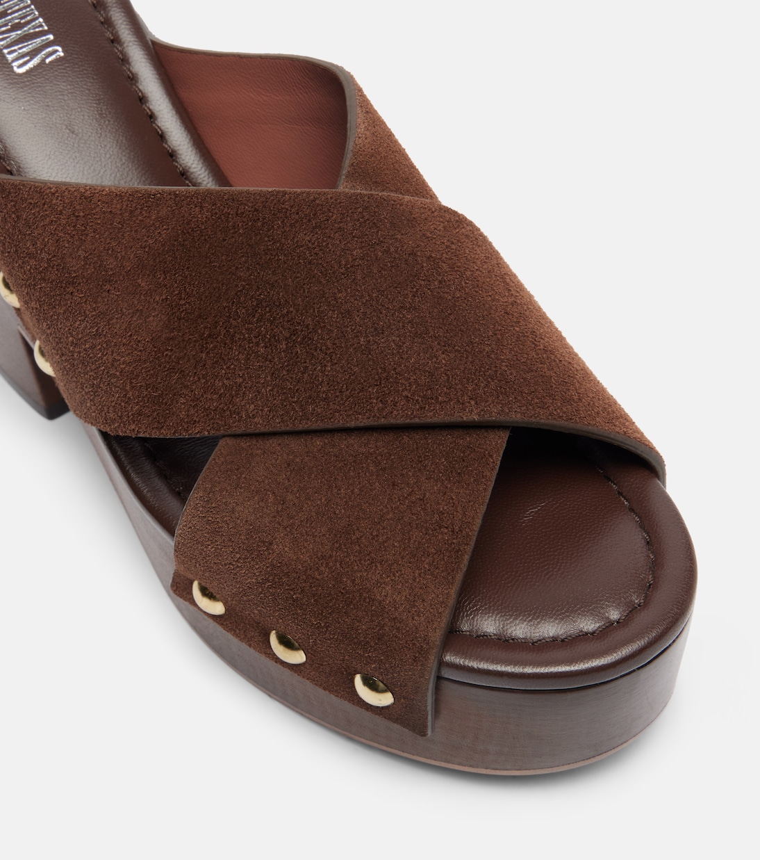 Mules con plataforma Marisol de ante | Paris Texas