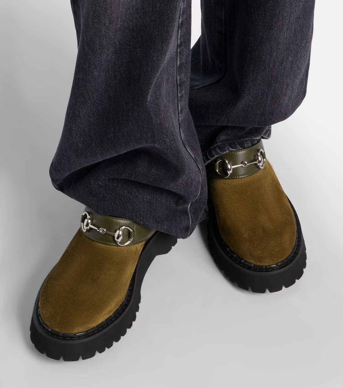 Horsebit suede mules | Gucci