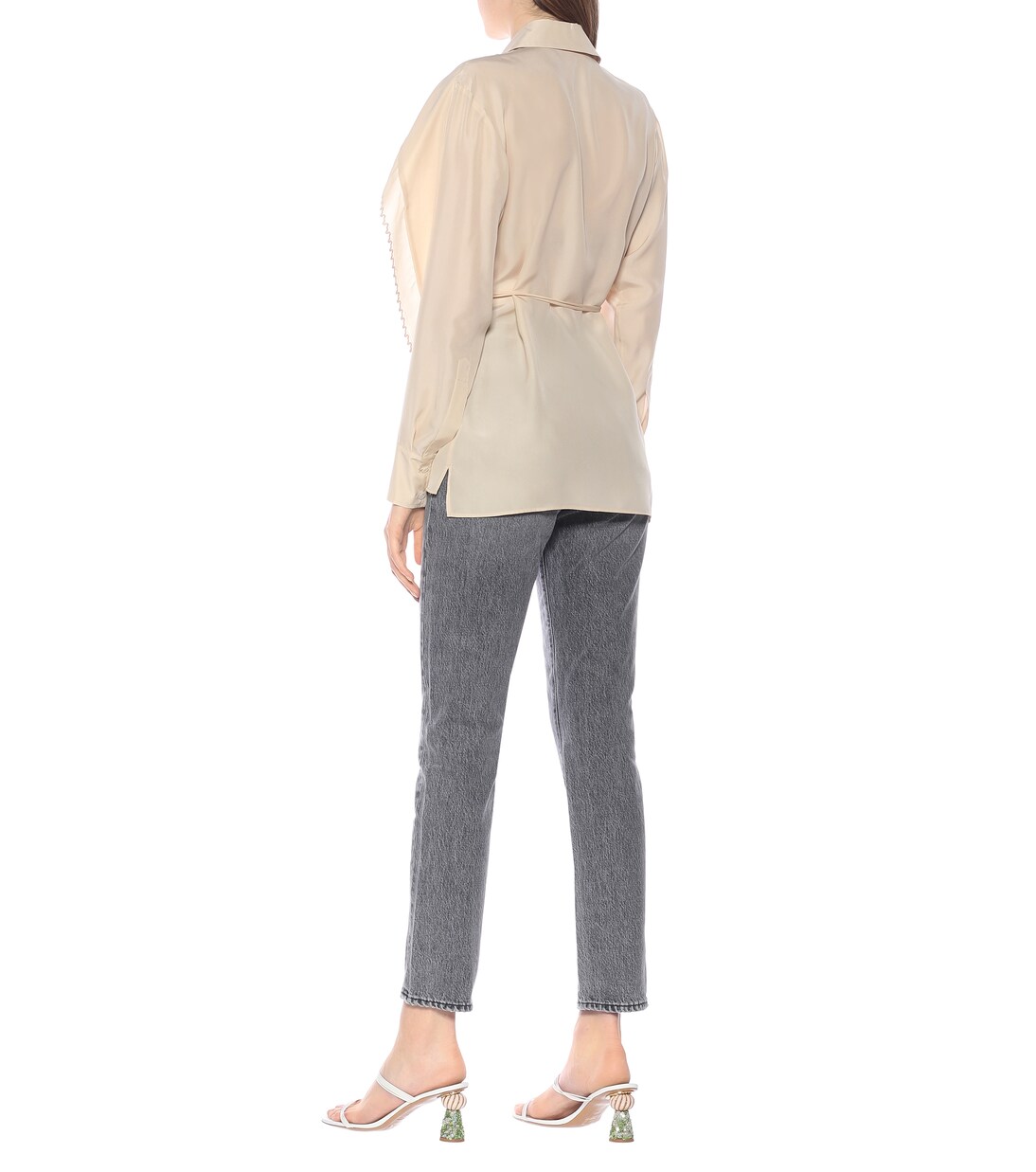 Blusa de georgette de seda | Stella McCartney