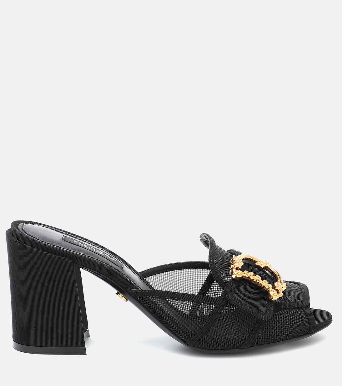 Verzierte Pantoletten aus Mesh | Dolce&Gabbana