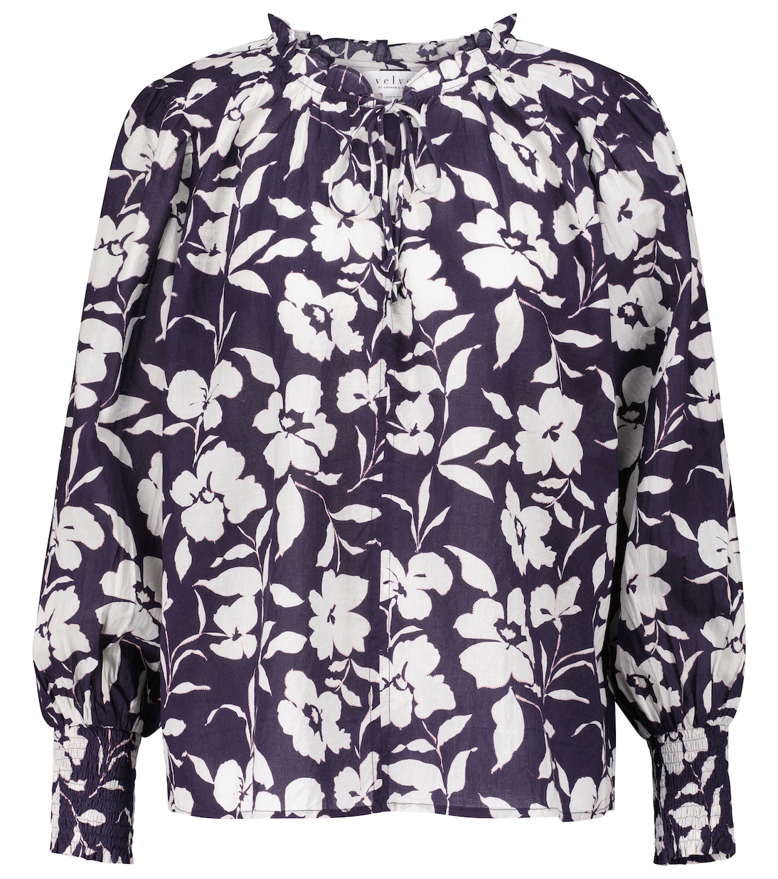 Anissa floral cotton blouse | Velvet