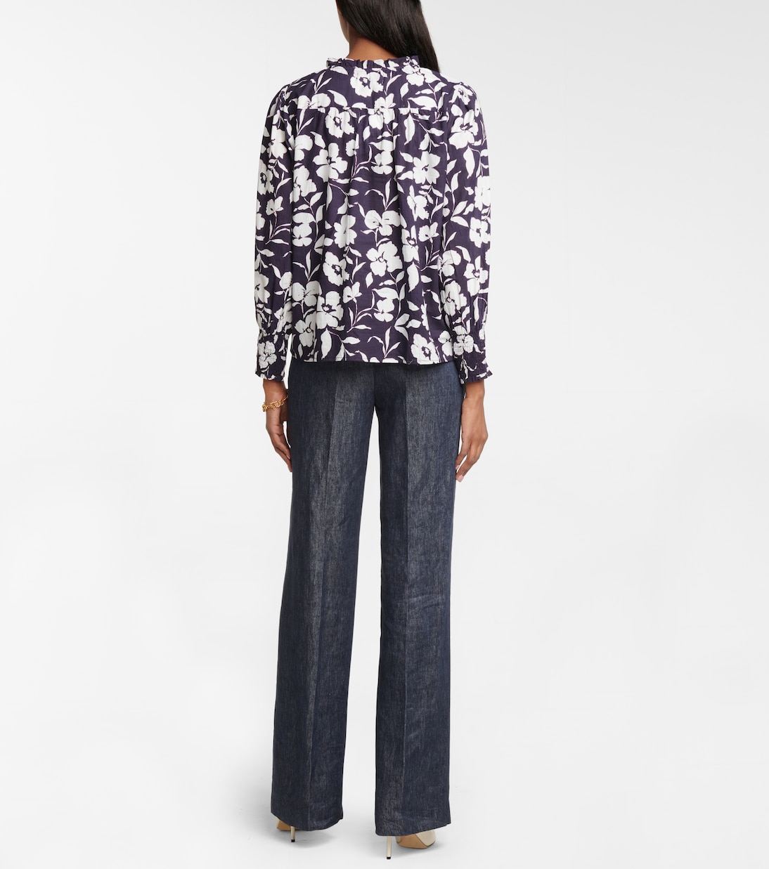 Anissa floral cotton blouse | Velvet